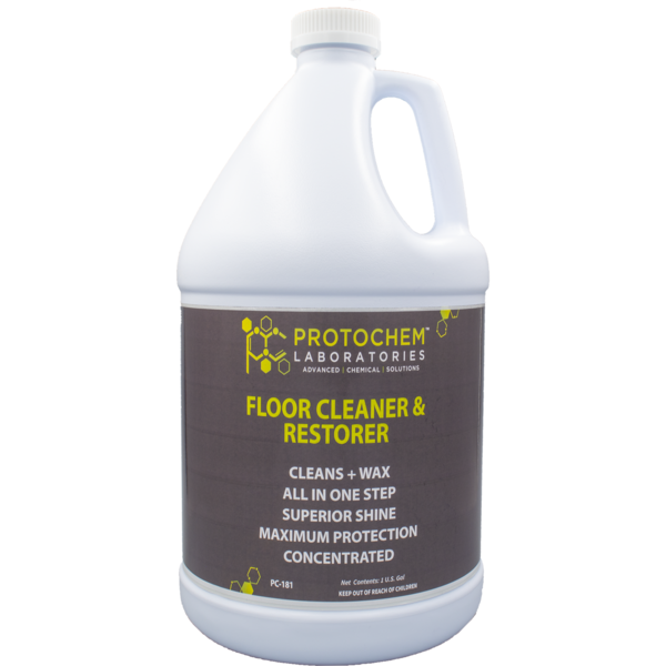 Protochem Laboratories Concentrated Floor Cleaner Polisher And Floor Finish Renewer, 1 gal., EA1 PC-181-1